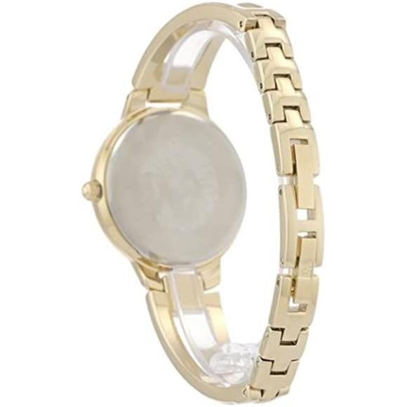 Anne Klein Women\'s Genuine Diamond Dial Open Bangle Watch